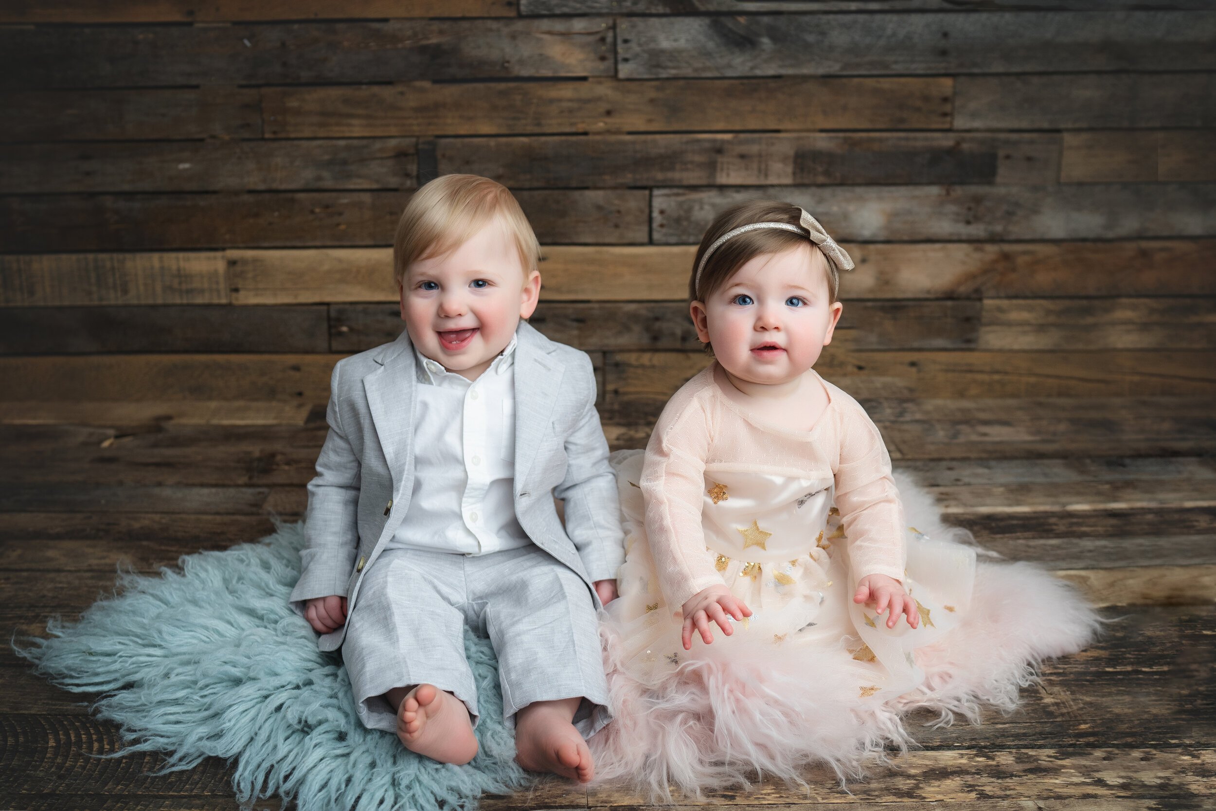 Twin Cake Smash | Philadelphia Baby Photographer