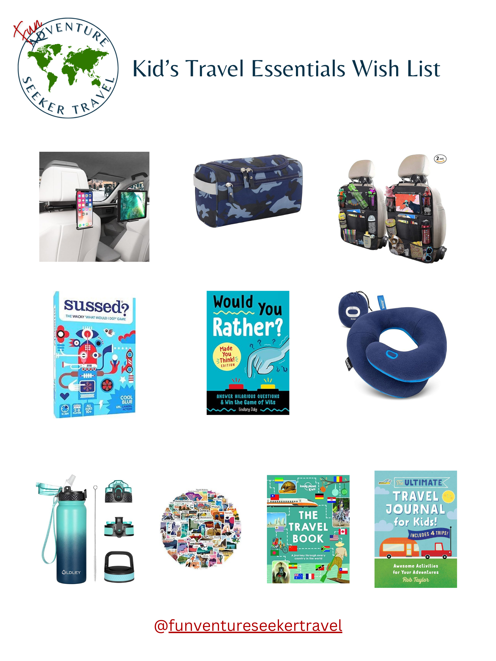 Kid’s Travel Essentials Wish List — Funventure Seeker Travel