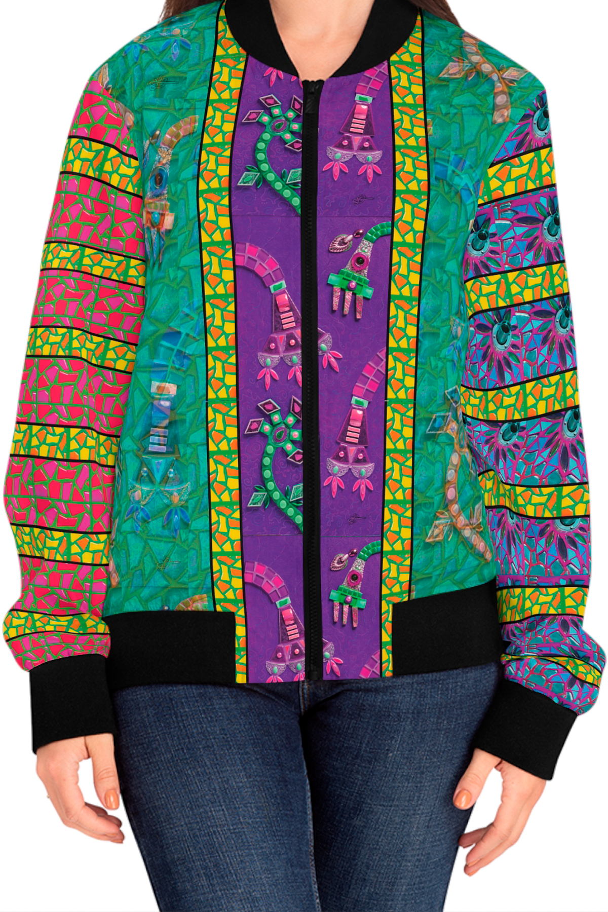 Smart-Printee-Womens-Bomber-Jacket-Fiore-Zampe-Front-Wild-Cutout.png