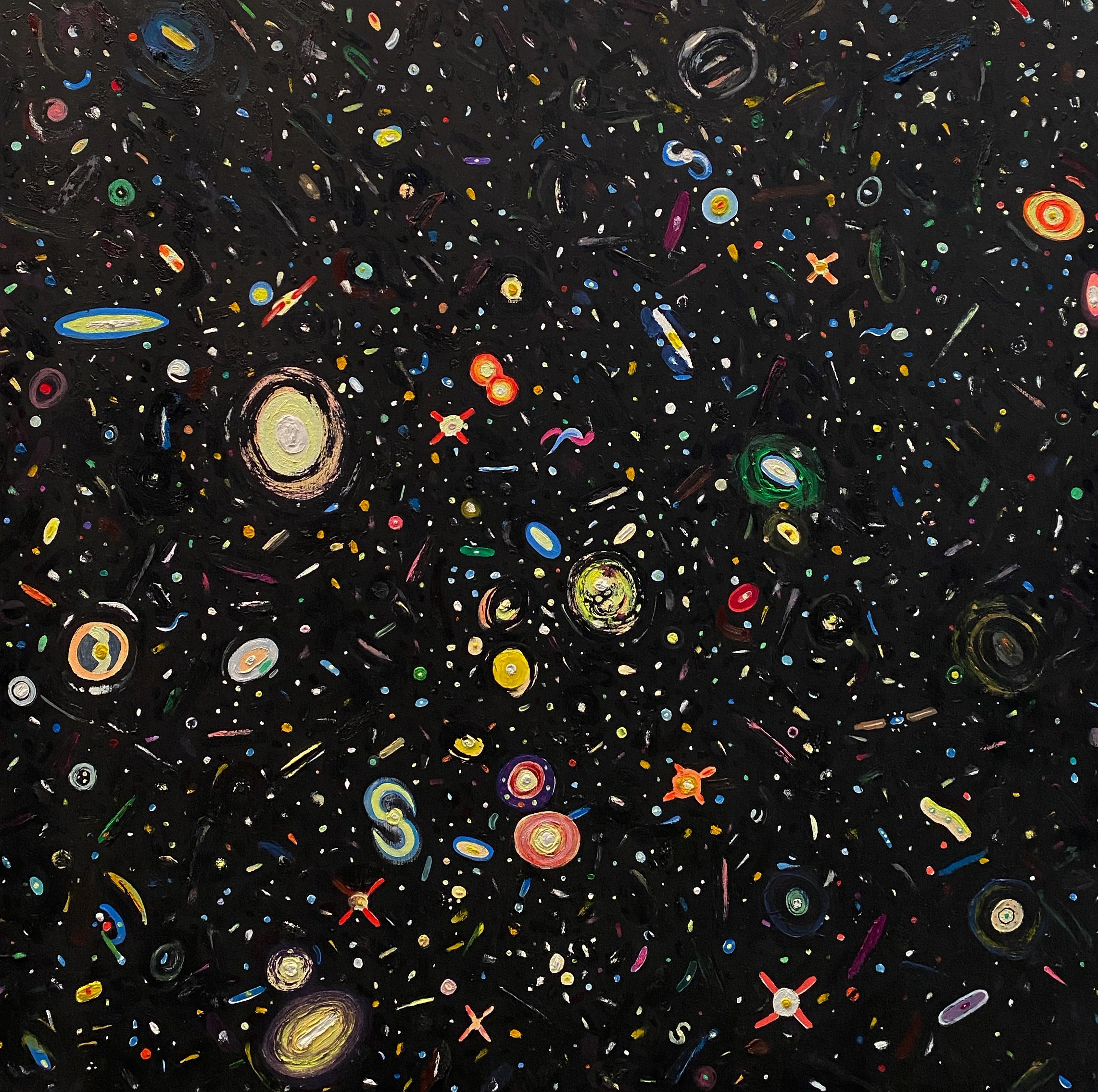 Depths of Space | 27" x 27" | oil on wood panel | 2021