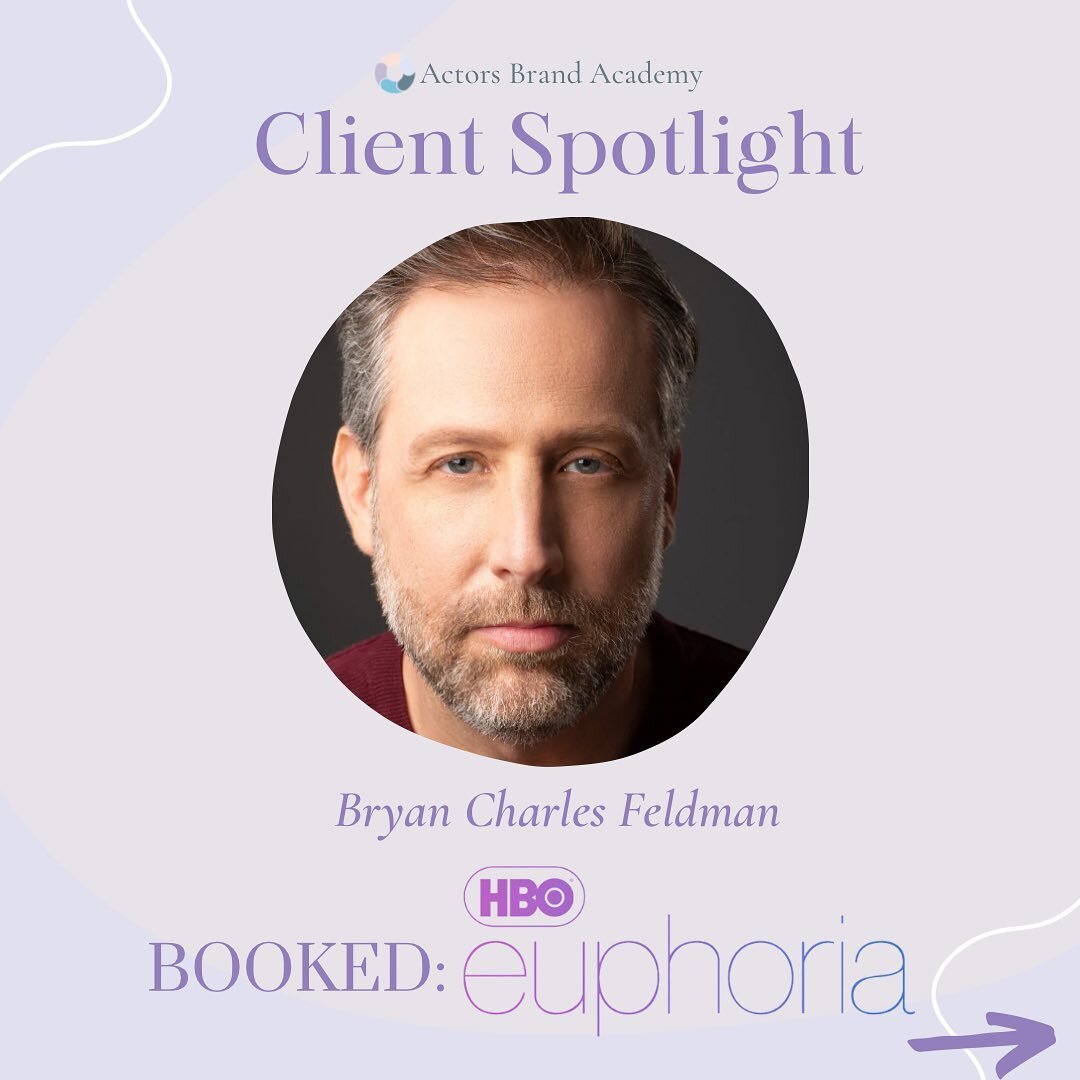 💥Client Spotlight: Actor @bryancharlesfeldman books Ethan&rsquo;s Dad on @hbomax @euphoria 💥

We love watching our students WIN 🥳! 

Bryan focused on developing a #brand that focused on characters that inspire others through the sharing of great s