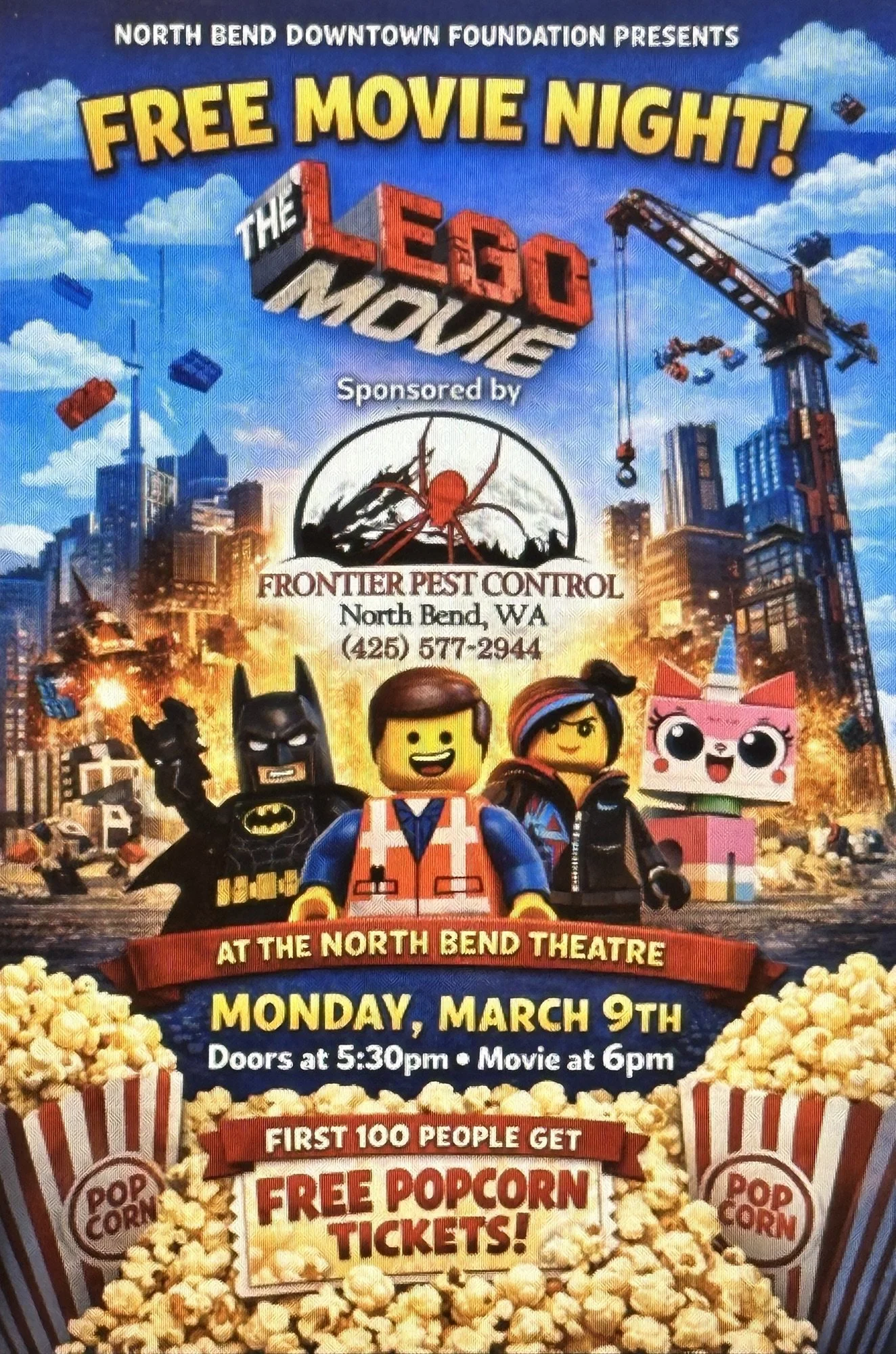 March Community After Hours: A FREE Movie Night - The Lego Movie