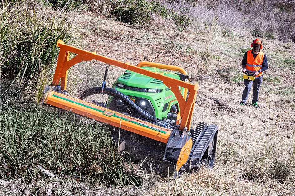 Commercial remote controlled mowers