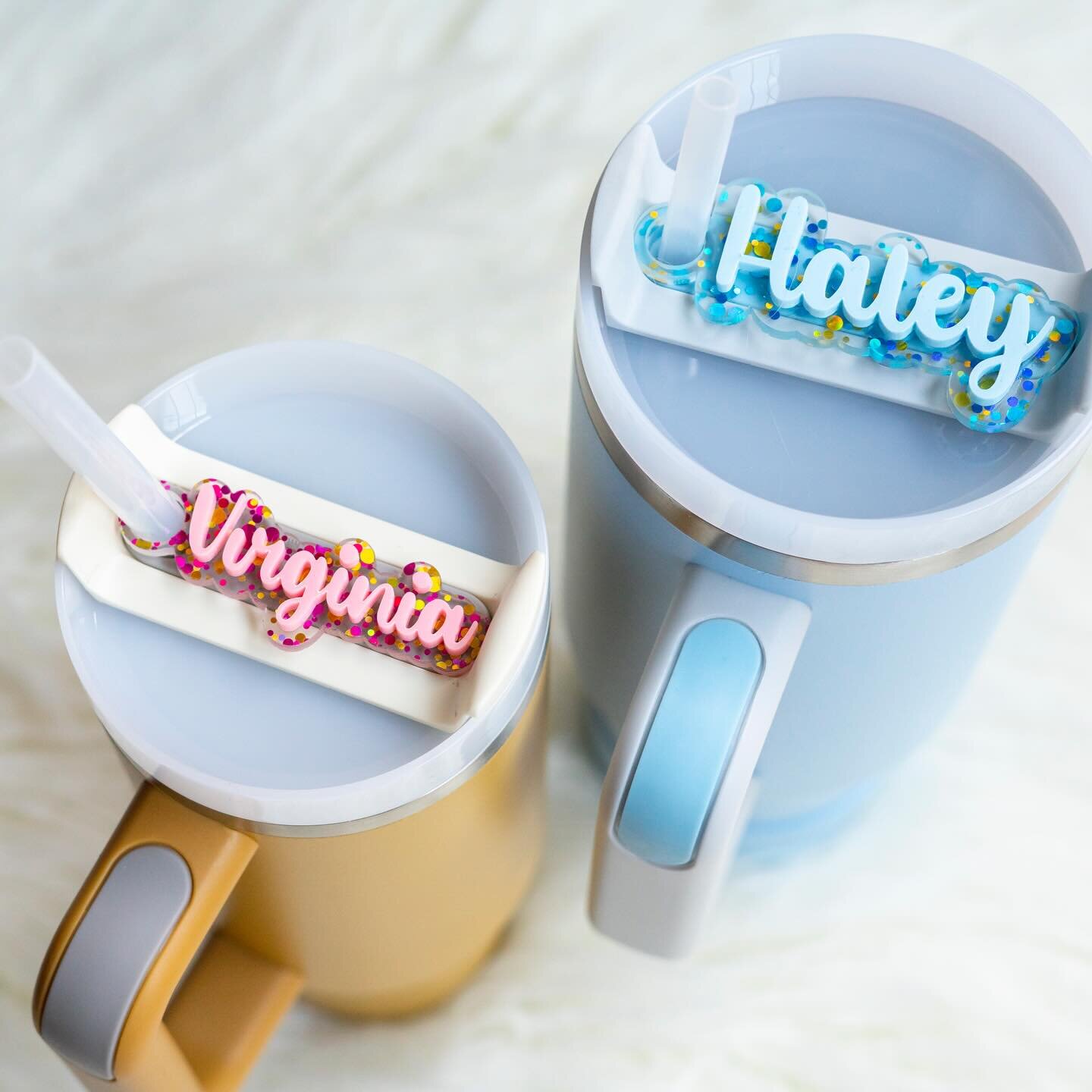 New product in the shop today! I love this one and plan to make keychains/backpack/suitcase tags like this as well. Will likely post those later this week😉
I love how they are cut to mirror the outline of the custom name.

#stanley #stanleytumbler #