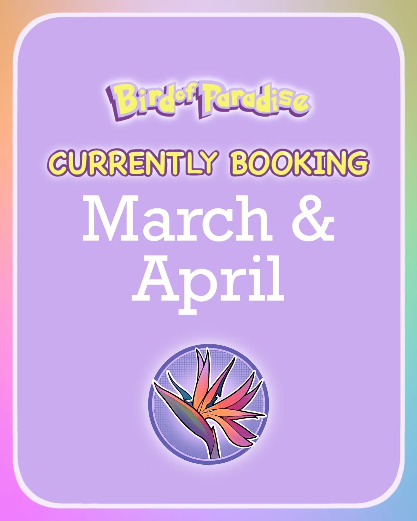 Current booking period❤️ link in bio!