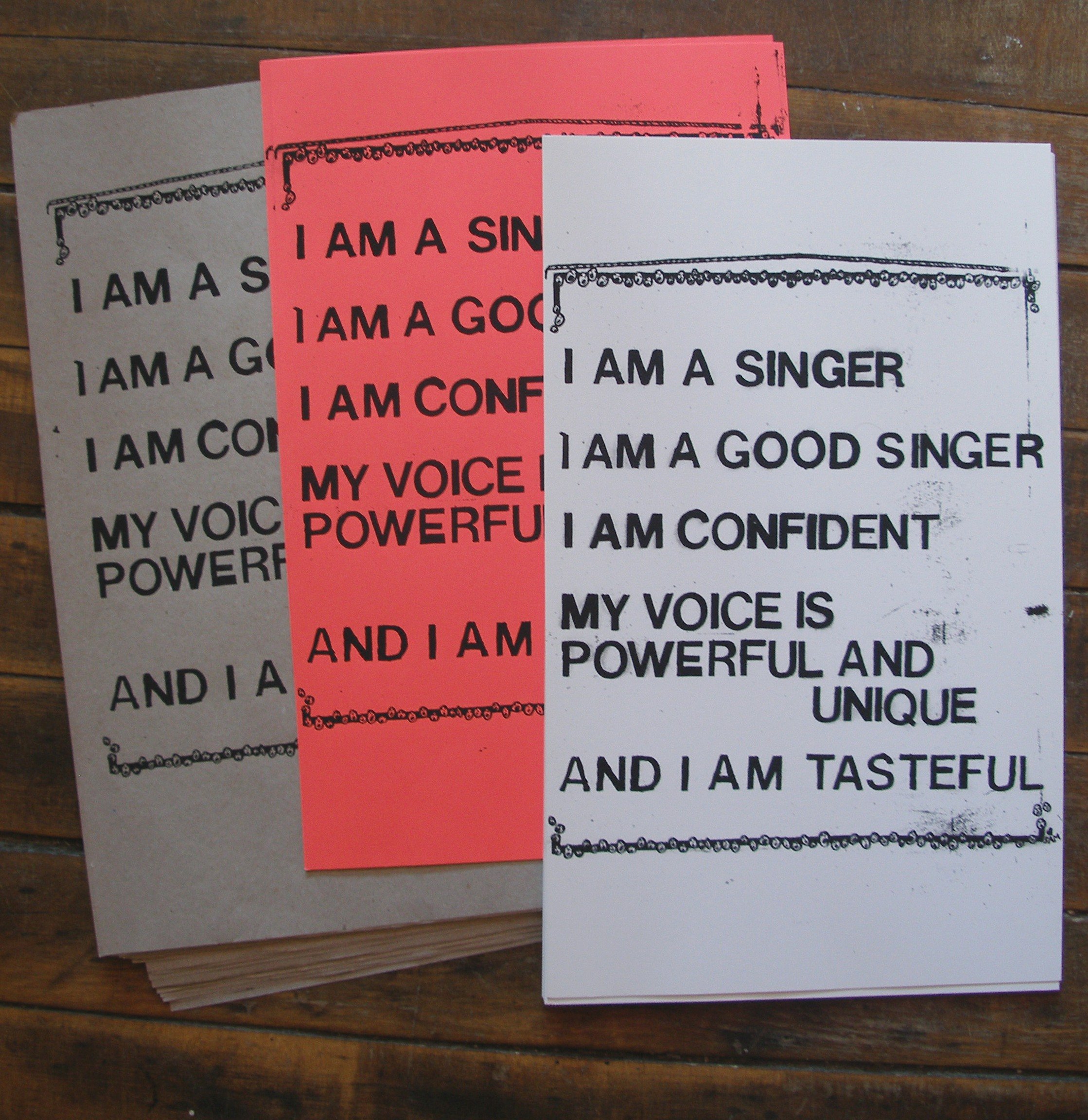 "I Am A Singer" 2012
14"x20"
Screenprint