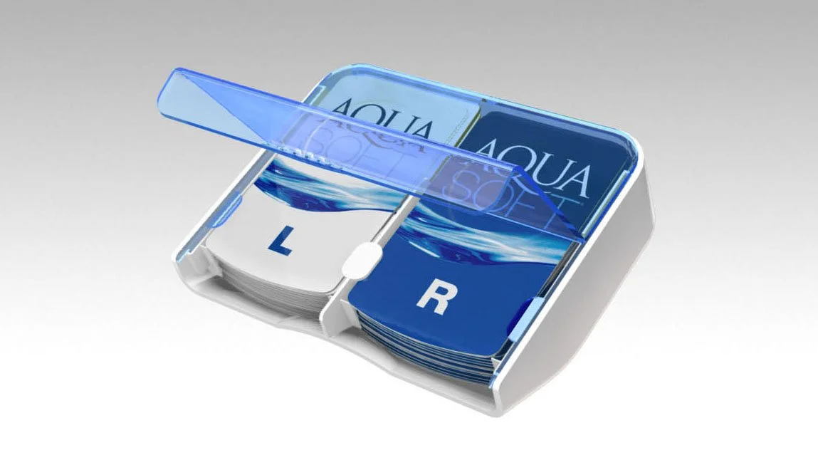 Aqua Soft Disposable contact packaging