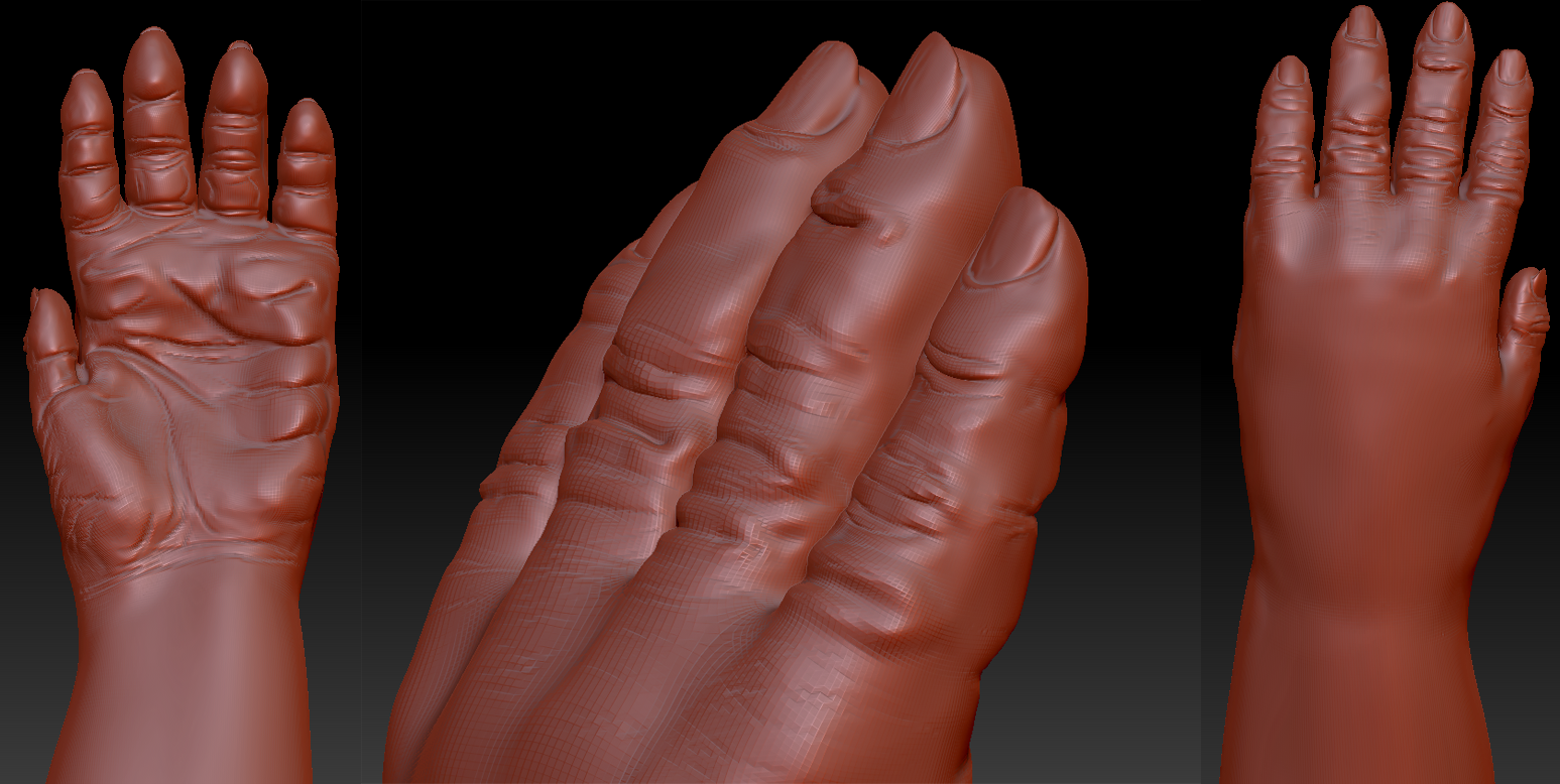 Gorilla hand sculpture 