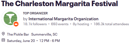 The Charleston Margarita Festival