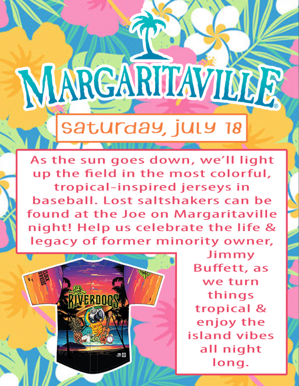 Margaritaville Night at Charleston RiverDogs