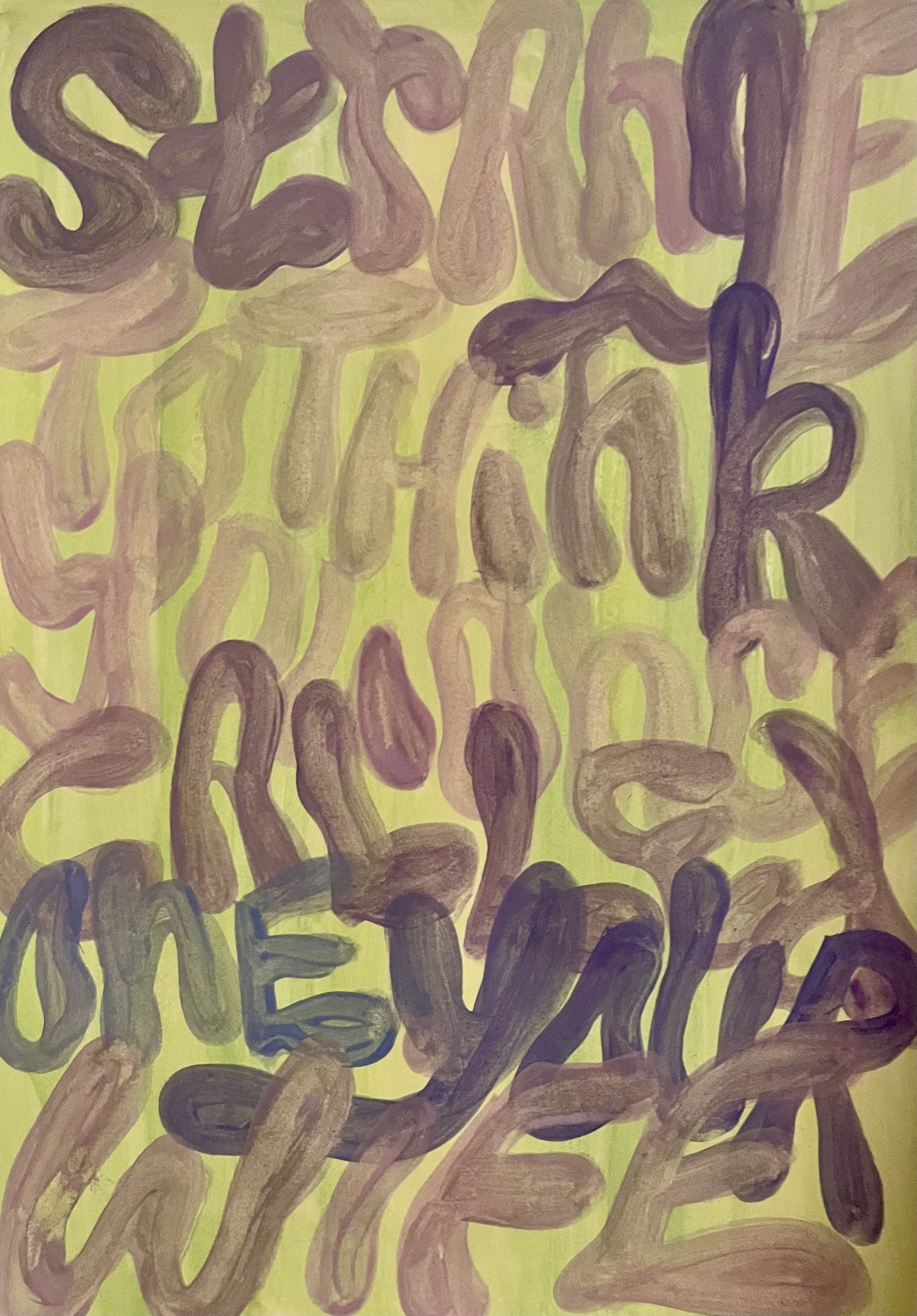 strange to think you once called one your wife - gouache, 2021.
