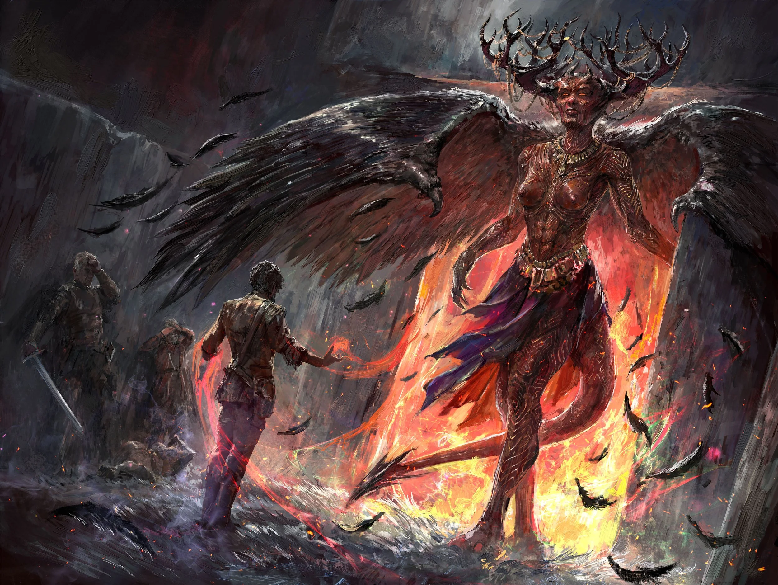 The Devils by Joe Abercrombie, demon summoning illustration