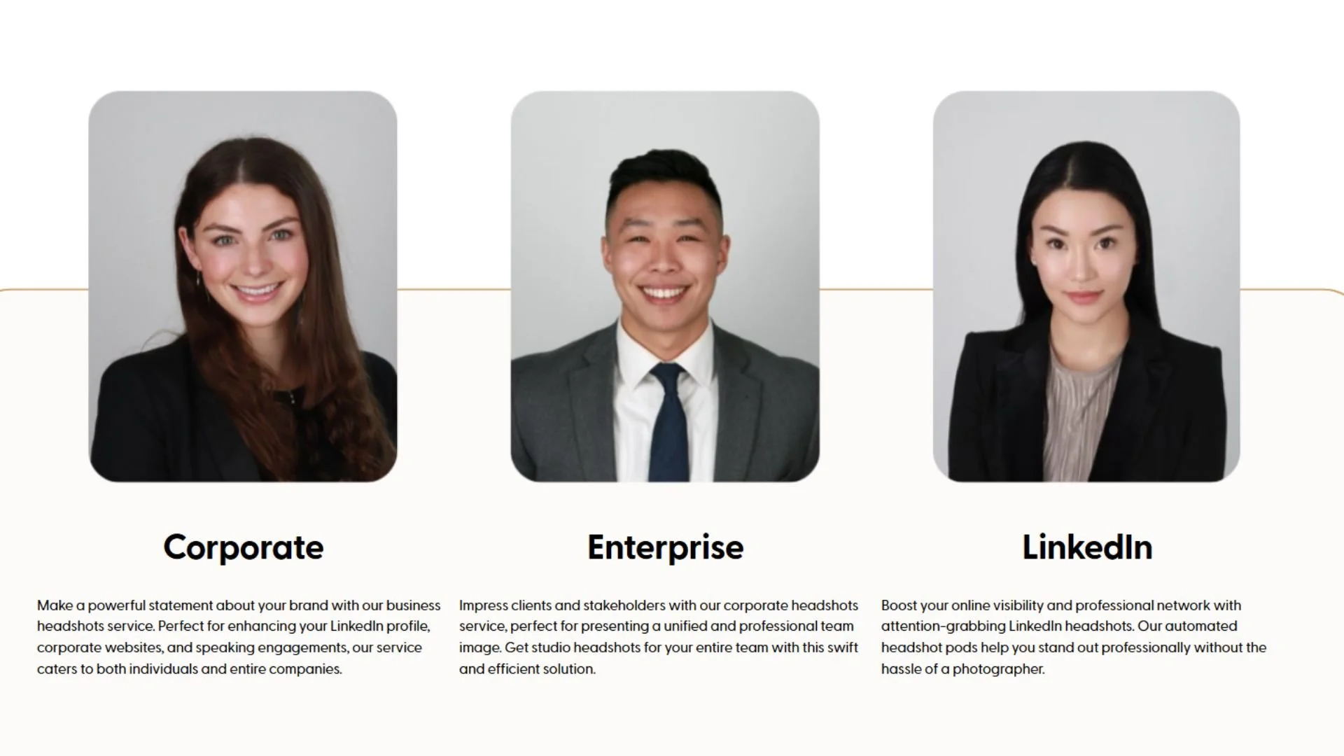 1. StudioPod Headshot Experience