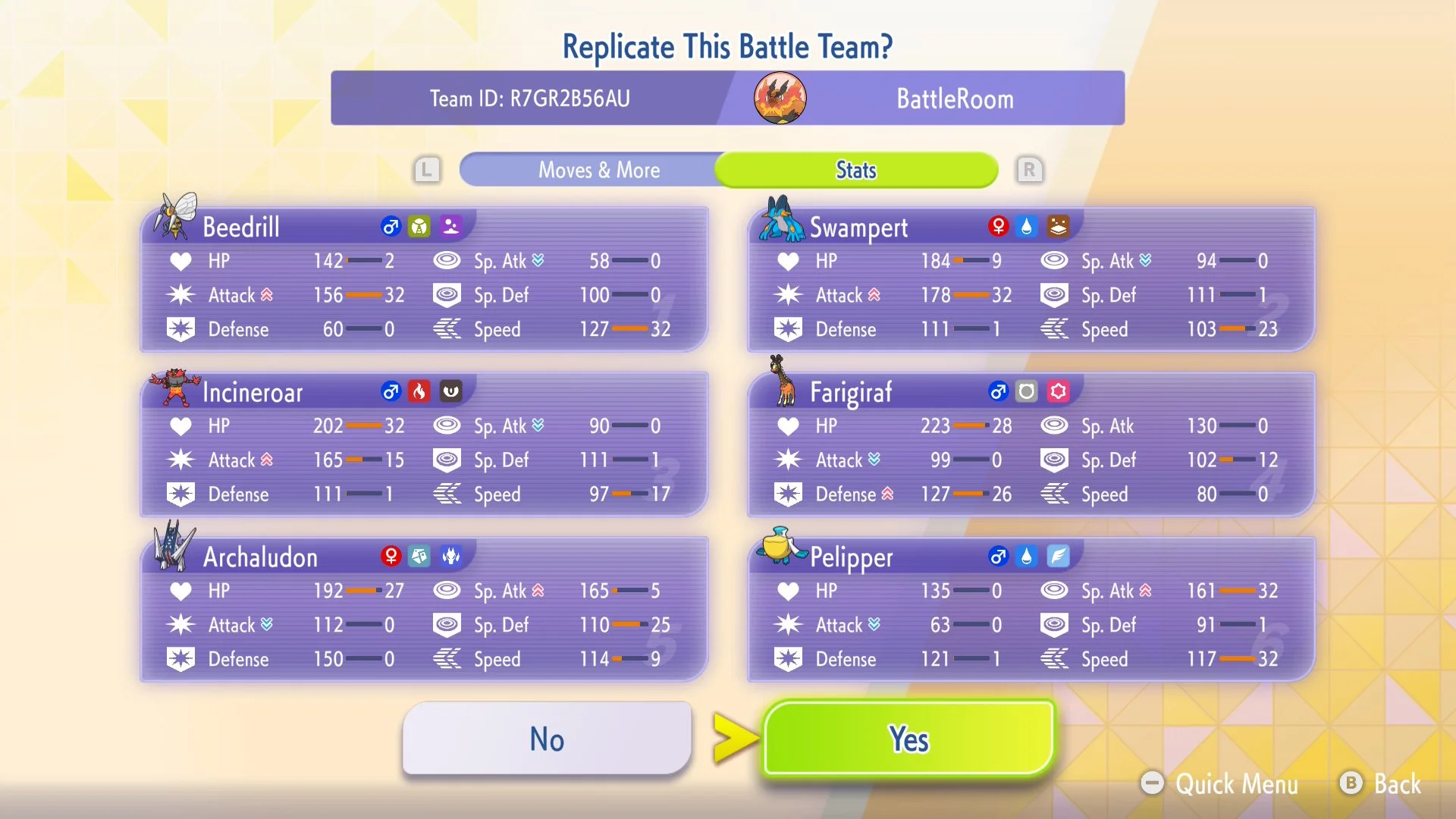 The Battle Room’s Recreation of Torviv’s Mega Beedrill _ Mega Swampert Team Stats.jpg