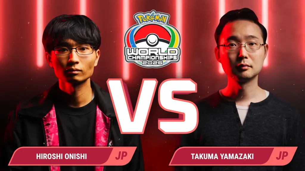 Hiroshi Onishi and Takuma Yamazaki face off at the 2026 Pokemon World Championships