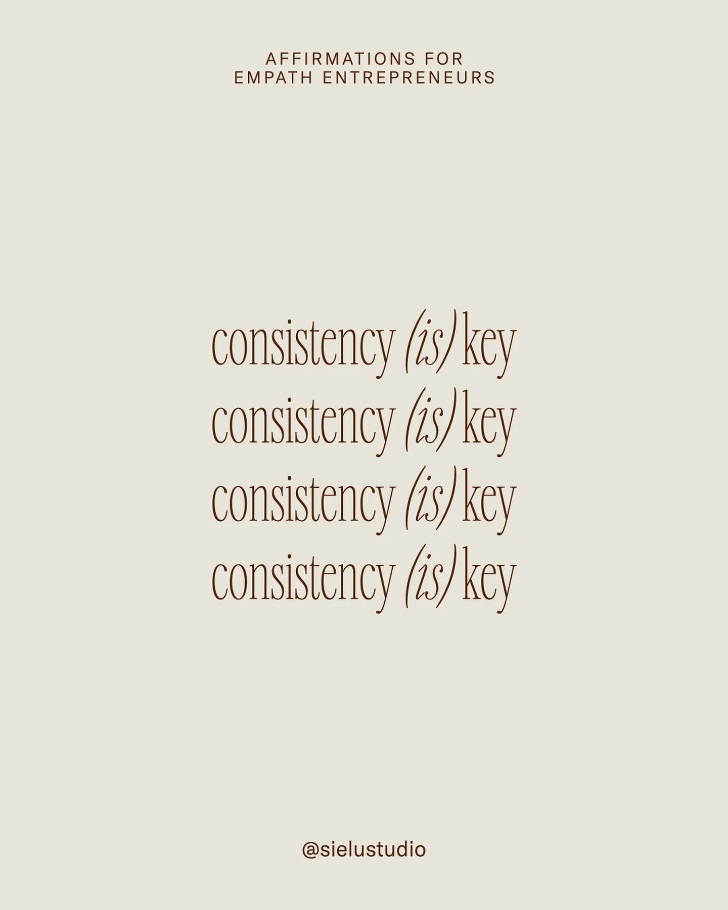 Consistency is key. 

Showing up regularly, whether in your work, interactions, or creative efforts, builds trust and recognition (in yourself, too). 

Your dedication to consistently being present demonstrates your commitment to your vision and thos
