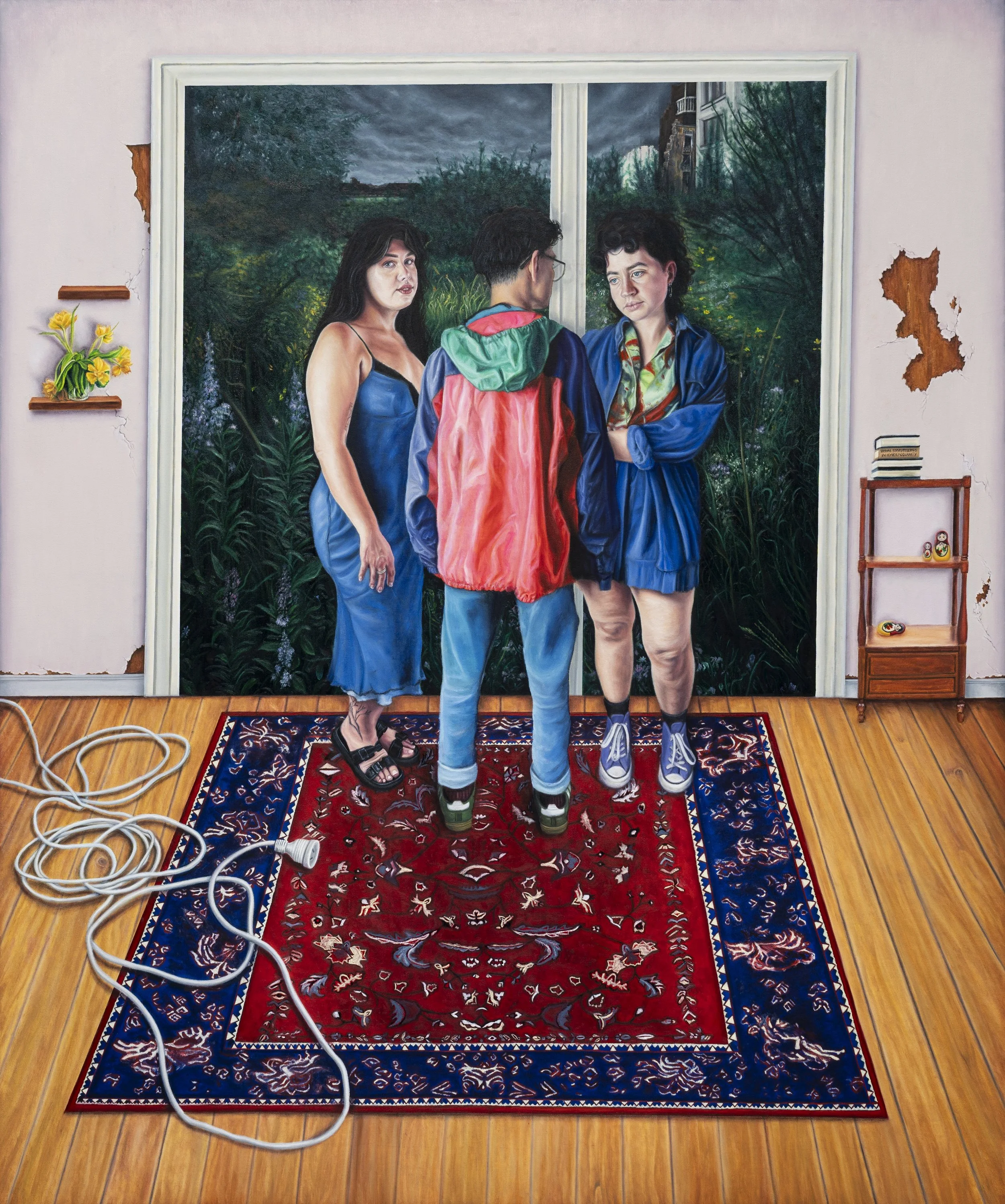 Three Graces, 120cm x 100cm, oil on canvas, 2026