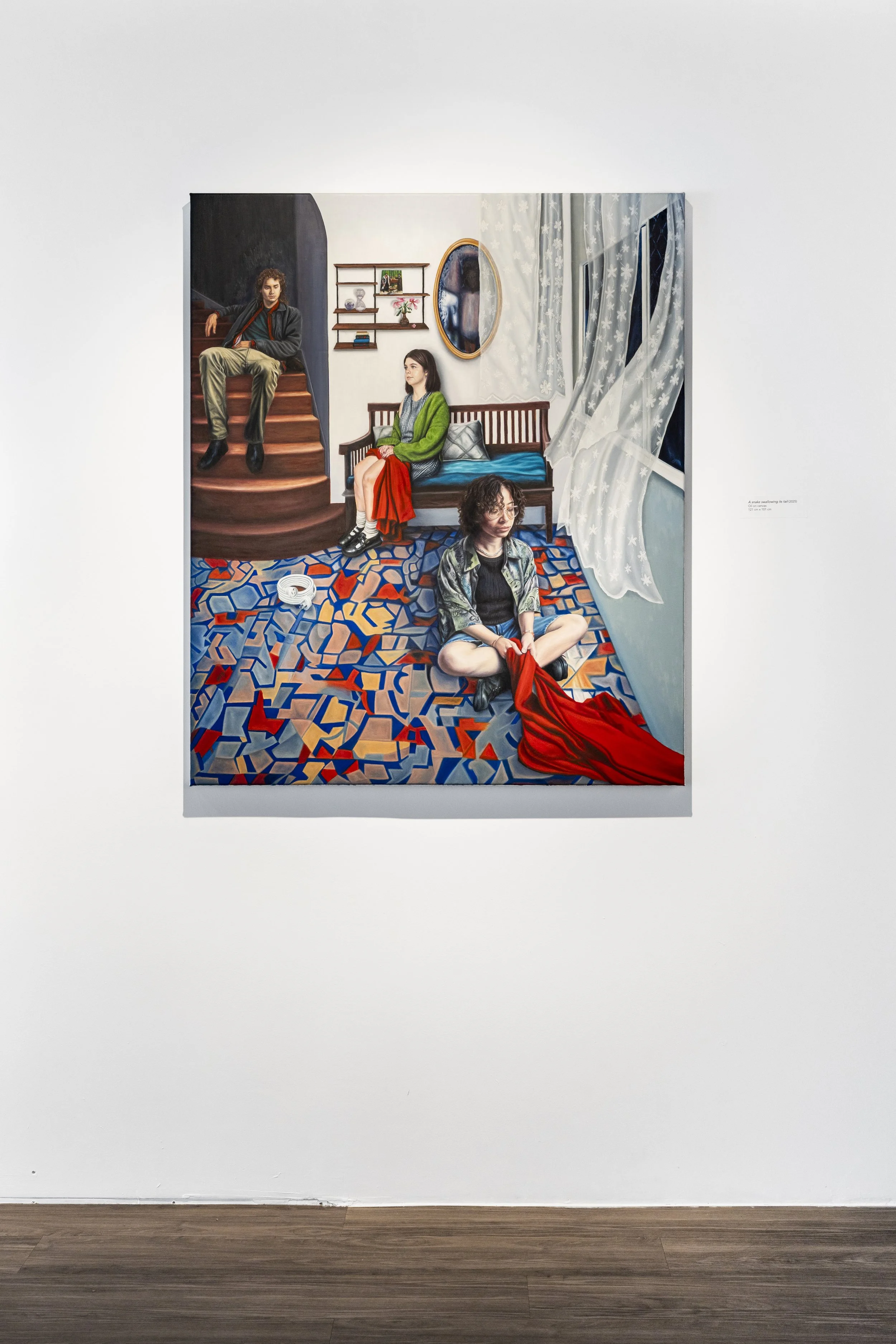 Installation view, A Snake Swallowing its Tail