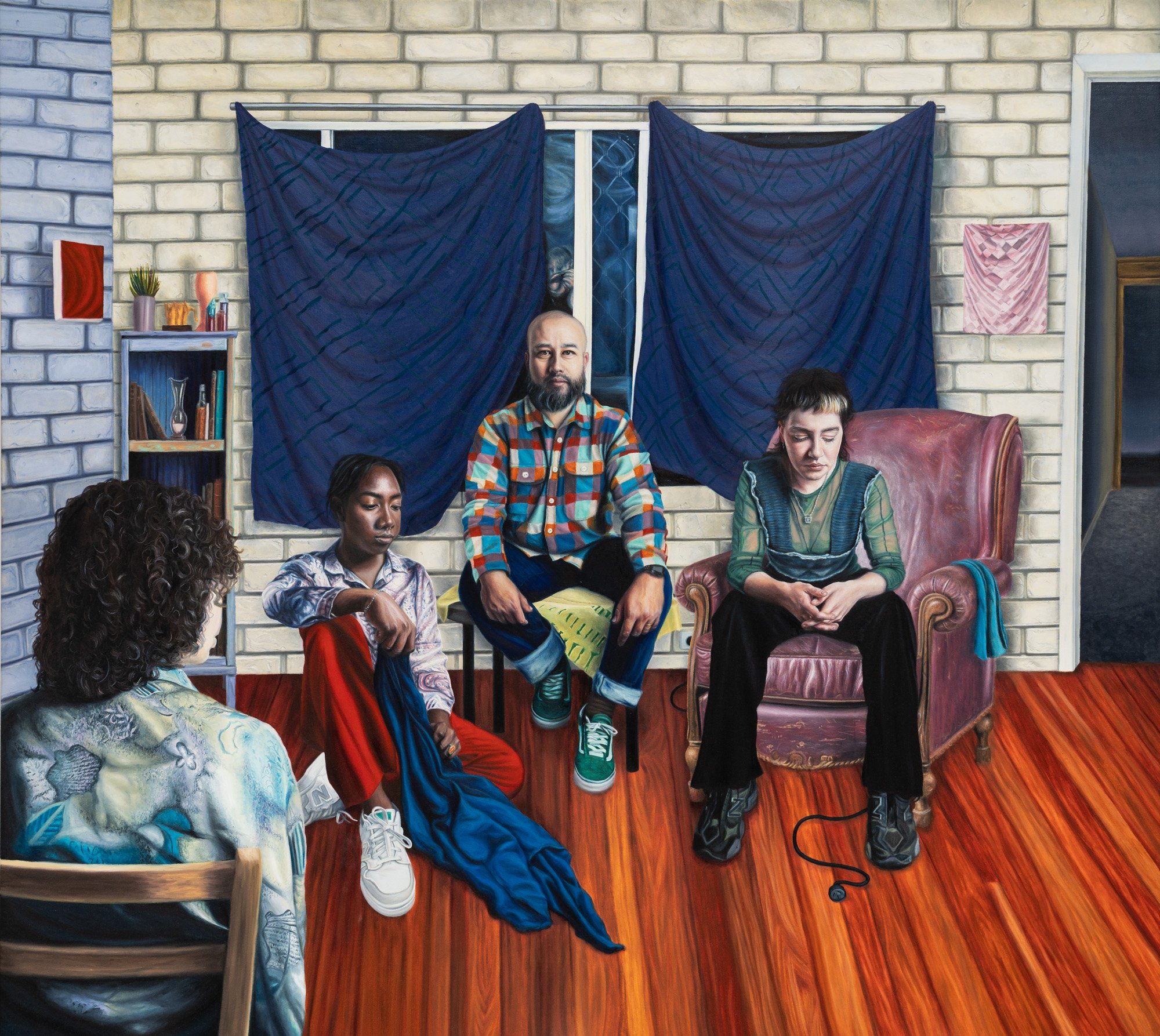 The Meeting, 155cm x 137cm, oil on canvas, 2026