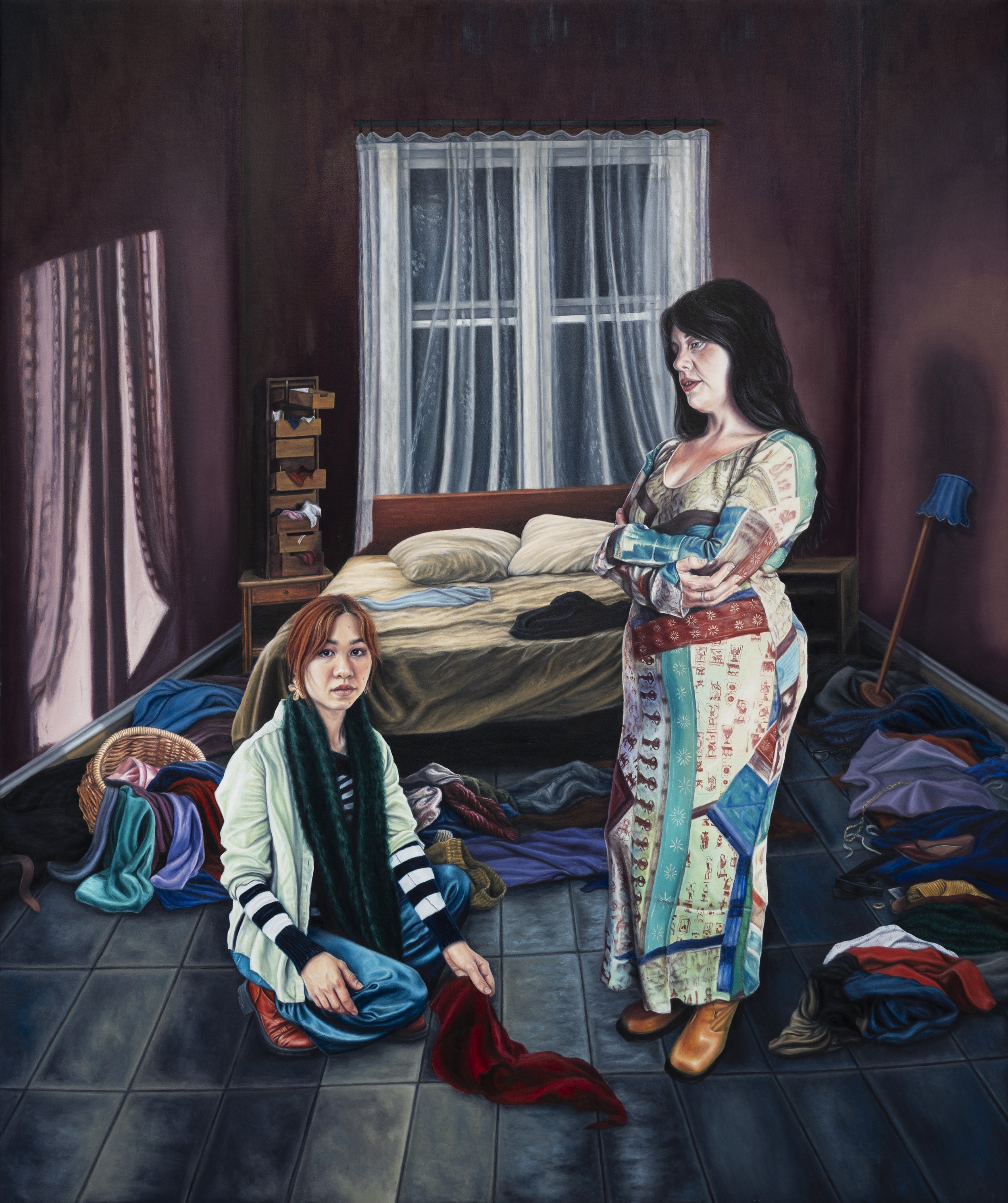 Close Quarters, 120cm x 100cm, oil on canvas, 2026