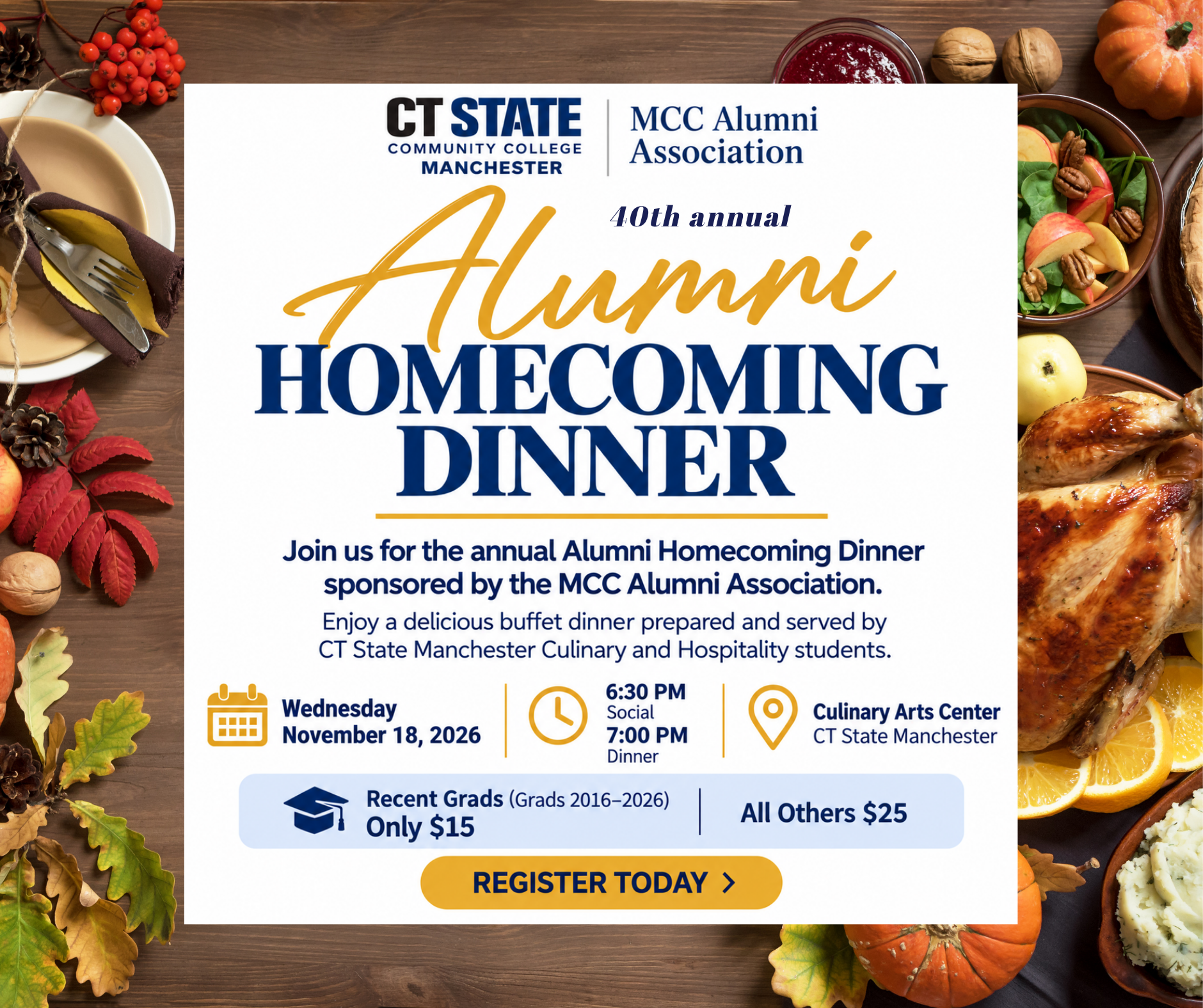 2026 Alumni Homecoming Dinner