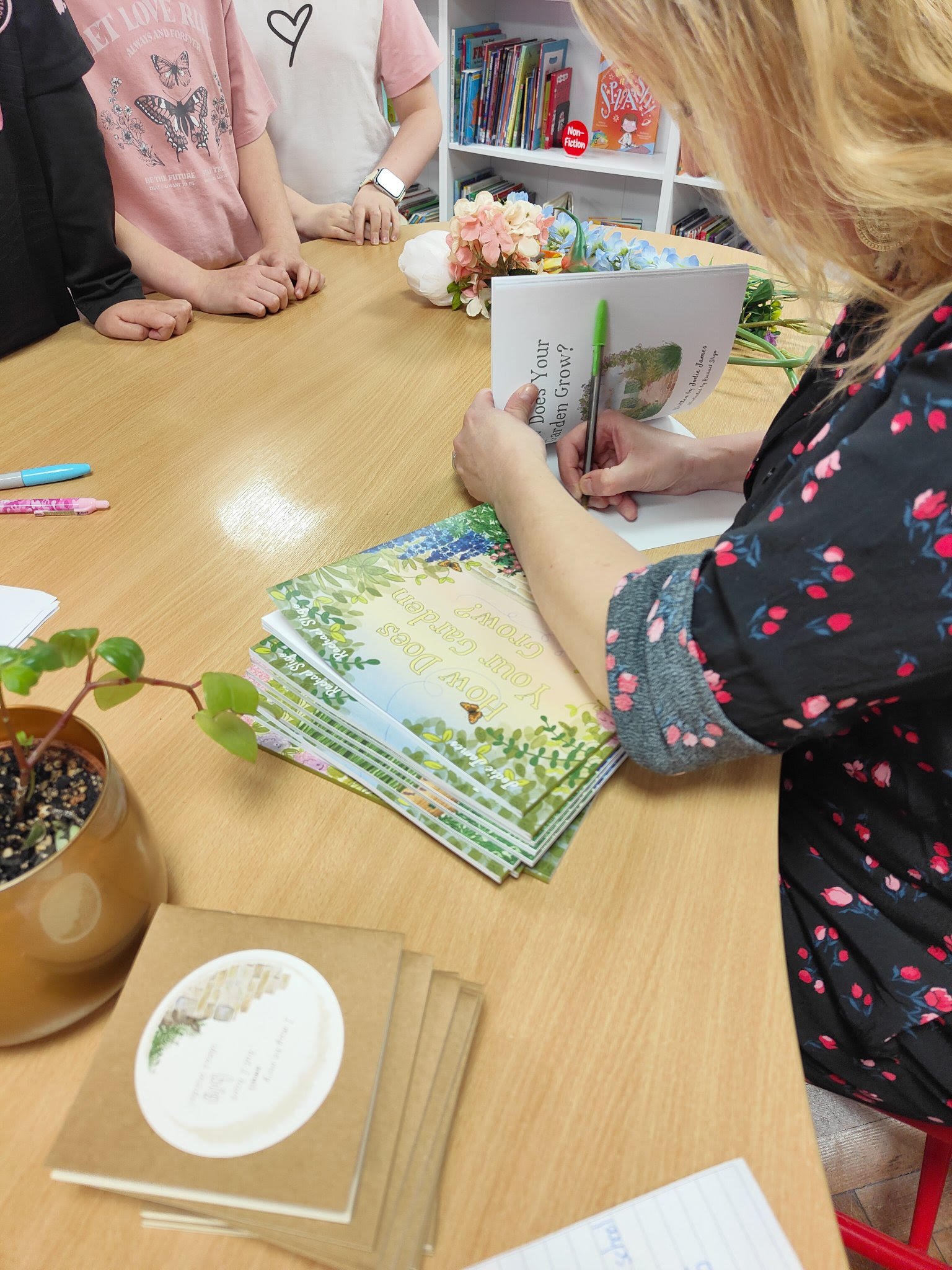 Book signing!...
I always chat about my inspiration as an author, and how youngters may like come up with their own ideas.