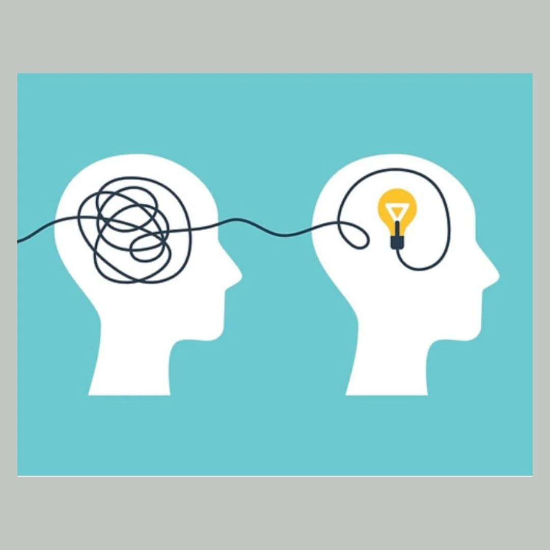 two heads connected by a cord