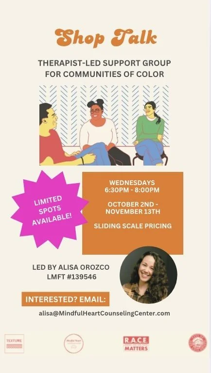 flyer for a support group
