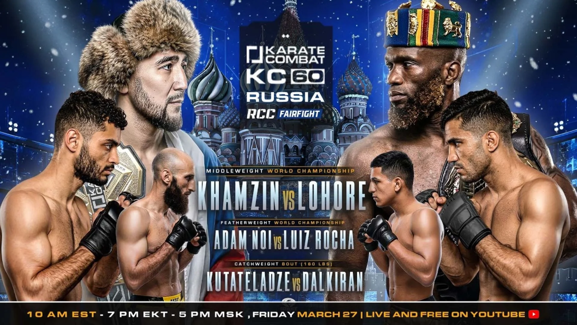 Karate Combat 60 – LIVE | Watch the action live from Russia