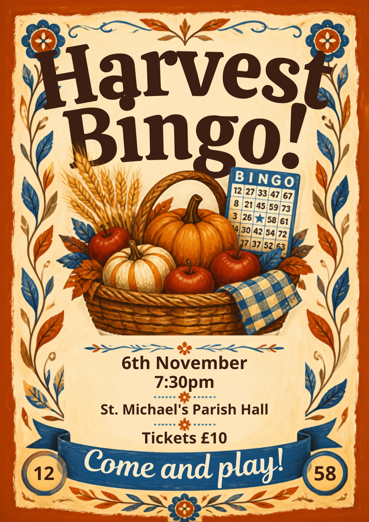 Harvest Bingo