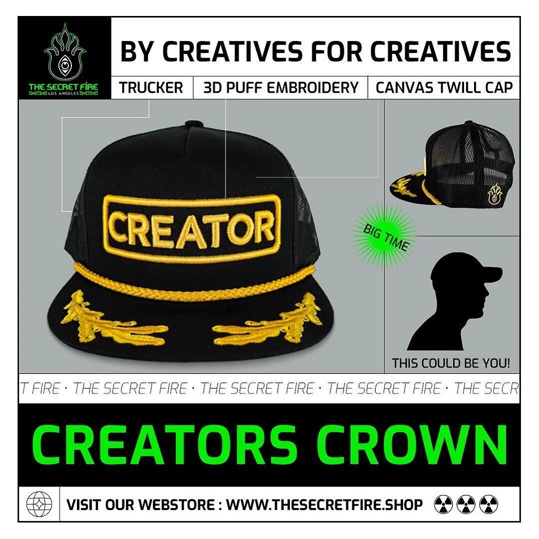 This is the last hat you&rsquo;ll ever need! Well, maybe not. But this Creator&rsquo;s Crown is sick and you need it in your collection. 
..
.
.
.
.
.
.
.
.
#streetwearstyle #hatstyle #hatcollection #influencer #influencerdigital #creator #contentcre