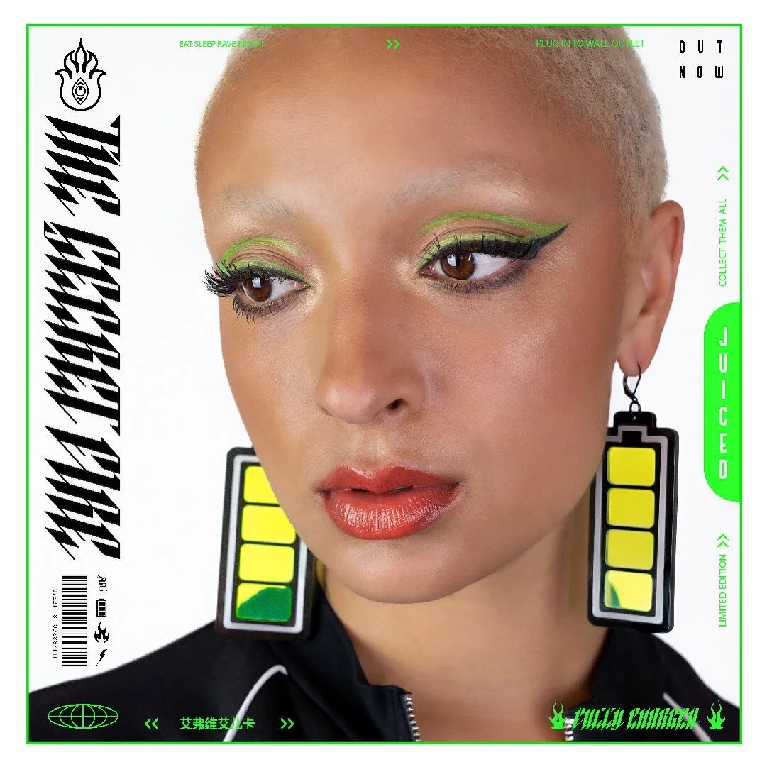 New Full Battery Earrings are now available in the shop. These expertly crafted laser cut acrylic earrings are the perfect accessory for when you are feeling juiced! Only a very limited number of sets in existence. Get them and get charged. 🔋💚🔋💚?