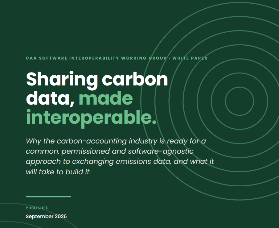 Carbon Accounting Software Interoperability Whitepaper LAUNCH