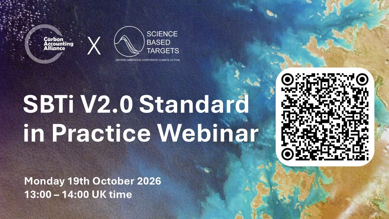 Register for our webinar with SBTi on V2.0 Standard in Practice