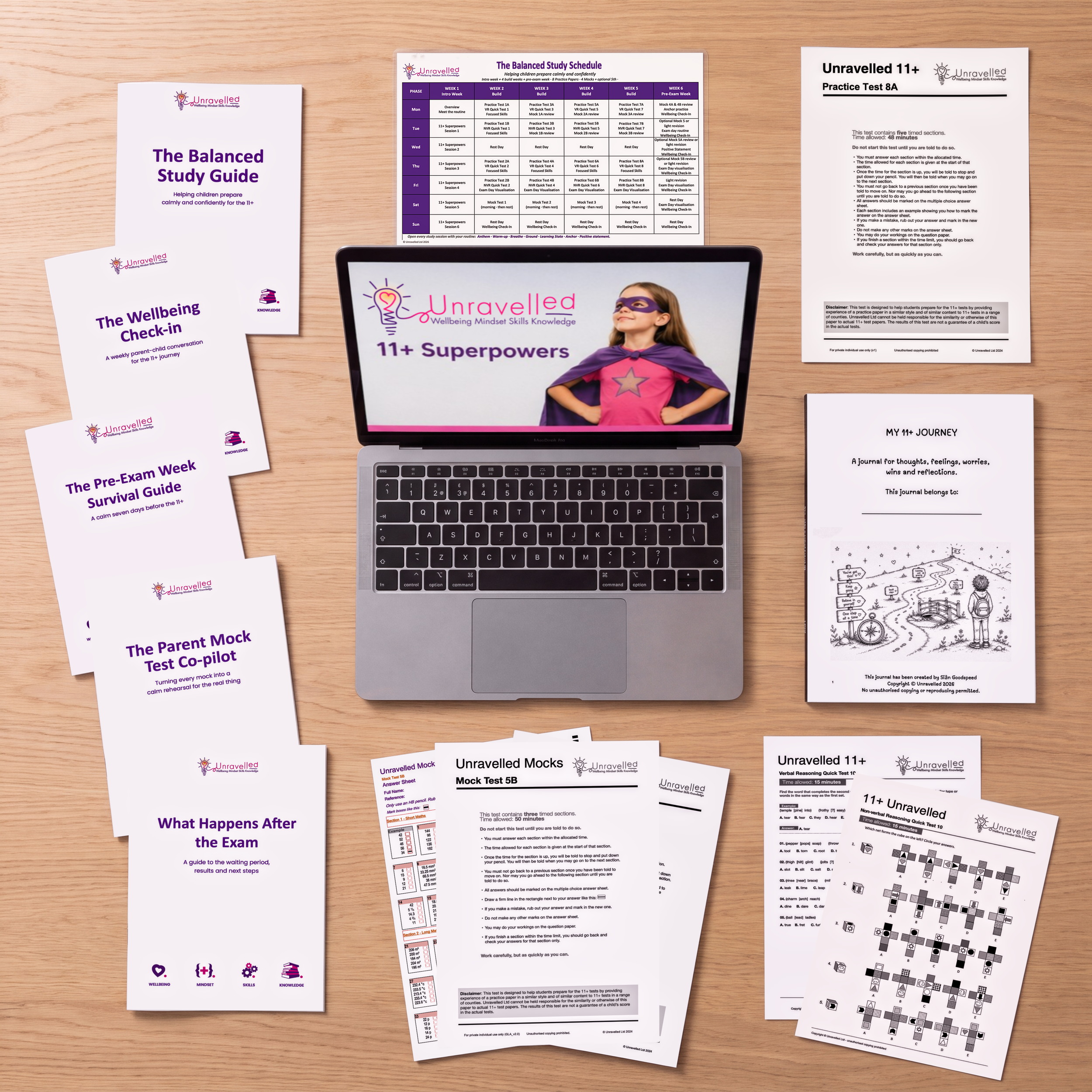 11+ Summer Programme Printed Pack