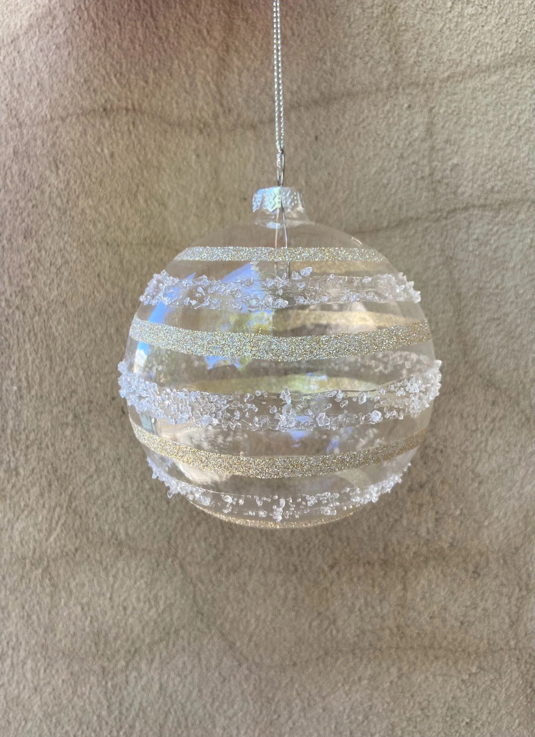 Champagne Glitter Ornament