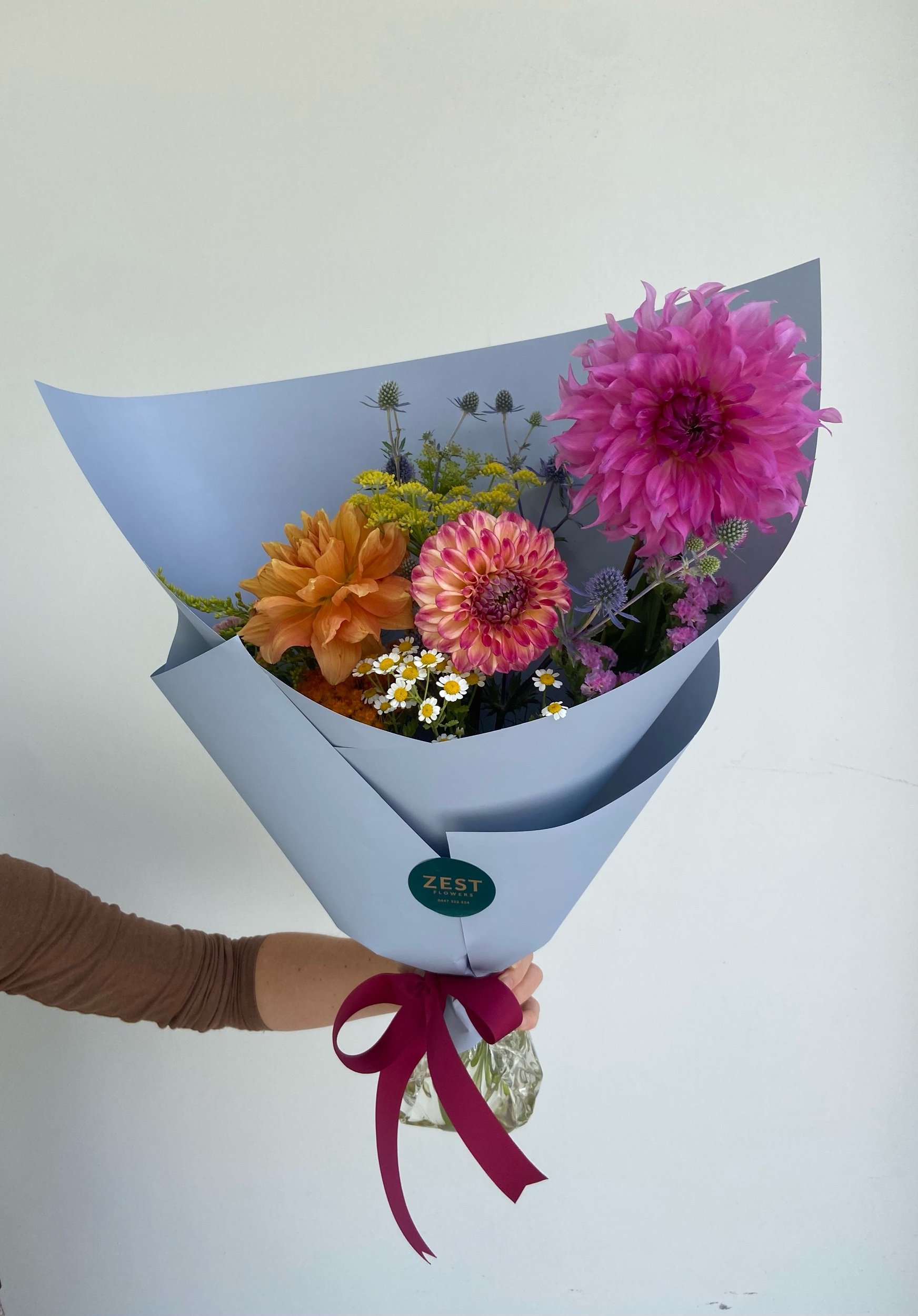 Flowers, Candle & Chocolate Set