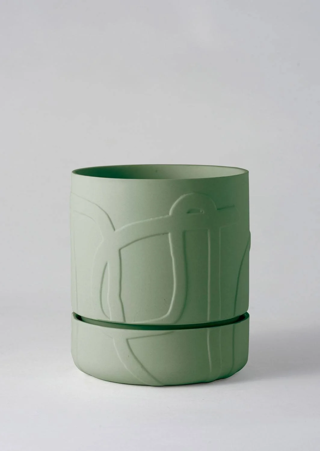 Abstract Relief Plant Pot
