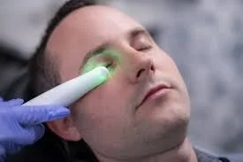 Geometric drawing of an outline square with sections divided by vertical, horizontal, and half circle lines.