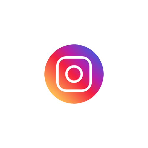 Instagram logo with a colorful gradient circle background