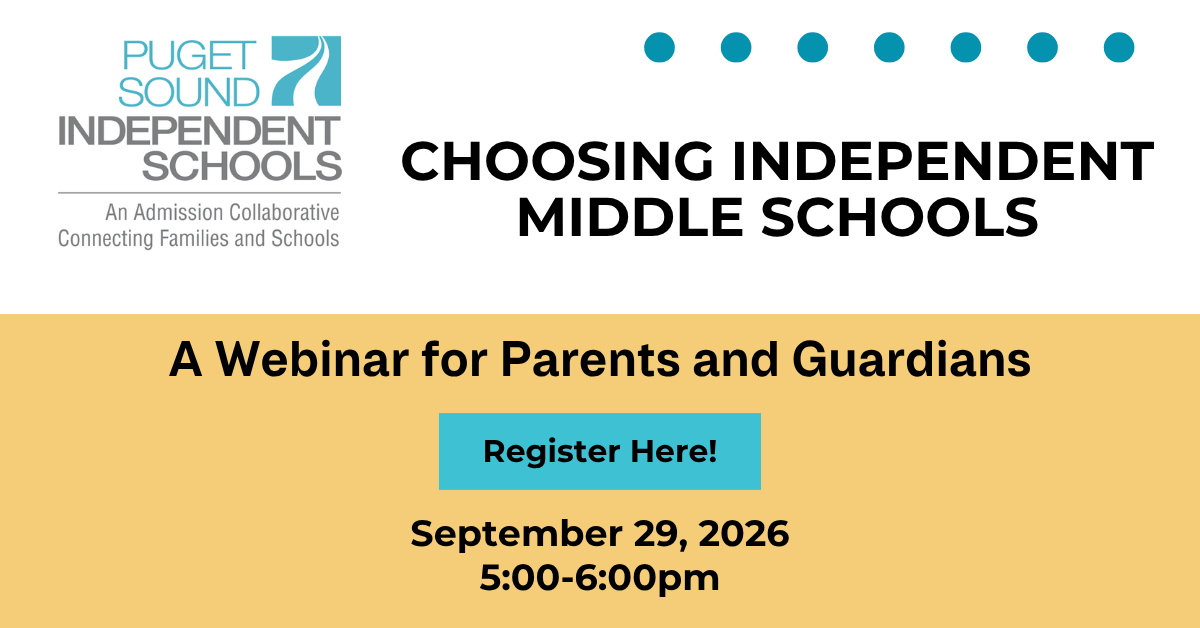 Choosing Independent Middle Schools (Virtual event)