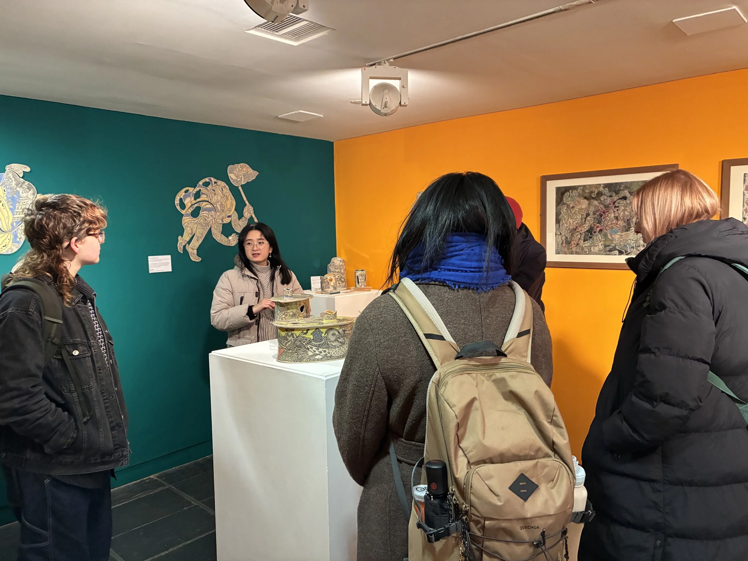 Artist visit to Baltic, artist/ceramicist Qi Fang Colbert