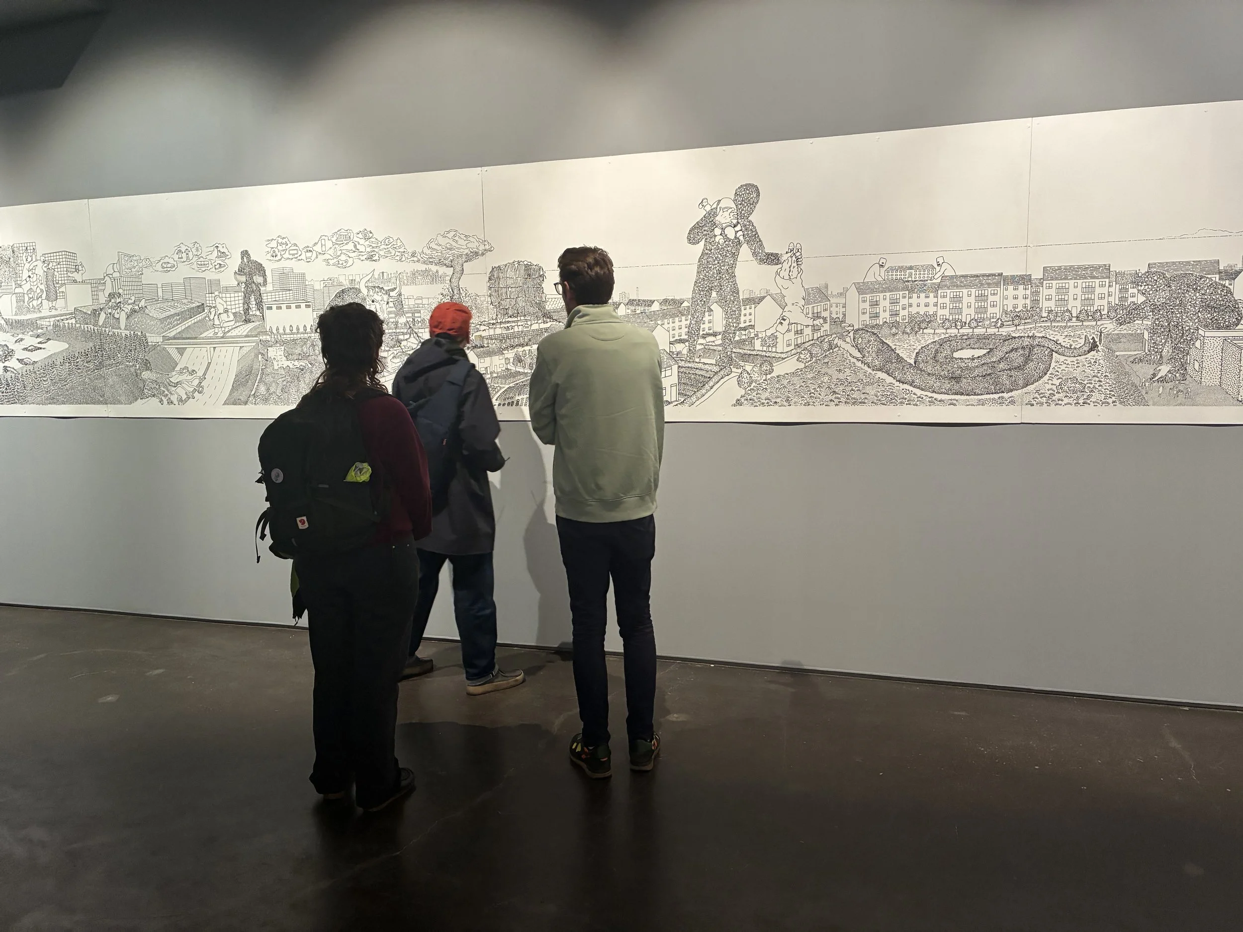 Curators tour, NGCA, Smoke and Mirrors exhibition