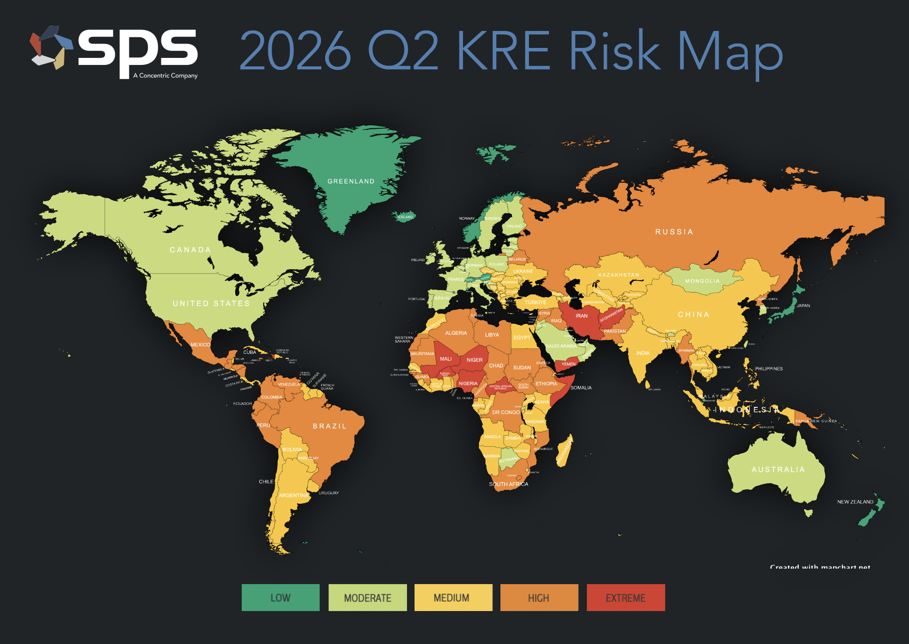 Q2 2026 Kidnap Ransom and Extortion Risk Map