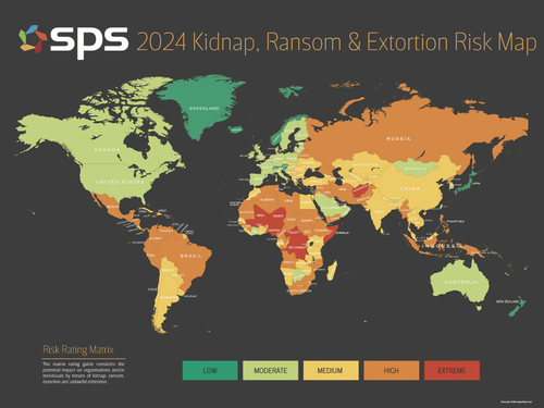 2024 Kidnap Ransom and Extortion Risk Map — SPS - a Concentric Company