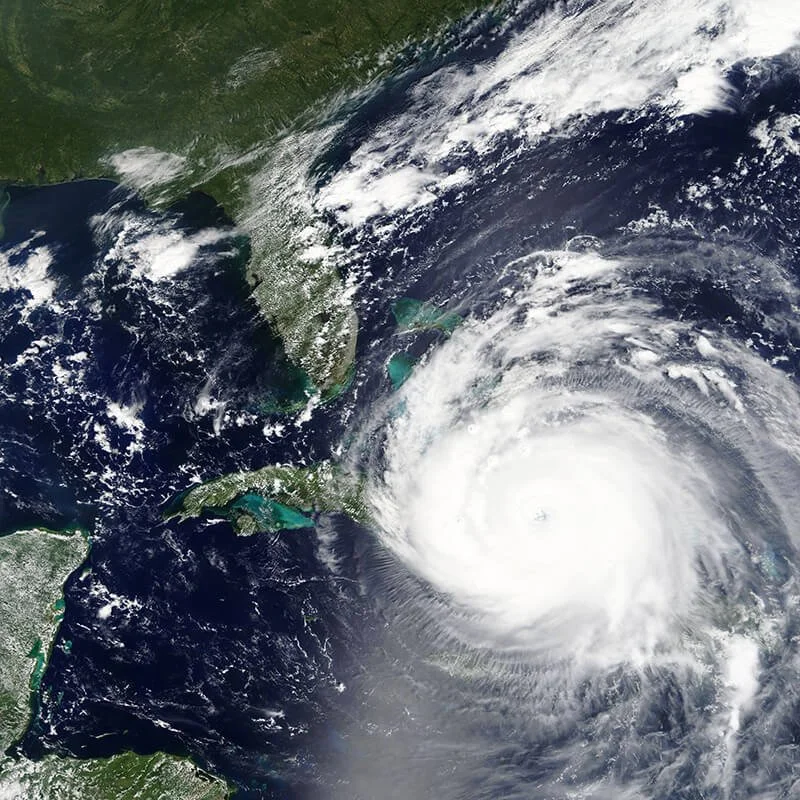 Image: Hurrican Durian from above