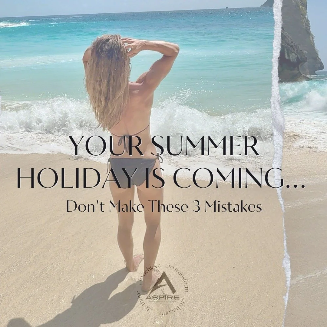 Your holiday is coming... ☀️

And this is usually when people start making the biggest mistakes.

Slashing calories, spending hours doing cardio, and trying to be "perfect" overnight.

The result?
❌ Low energy
❌ Poor gym performance
❌ Burno