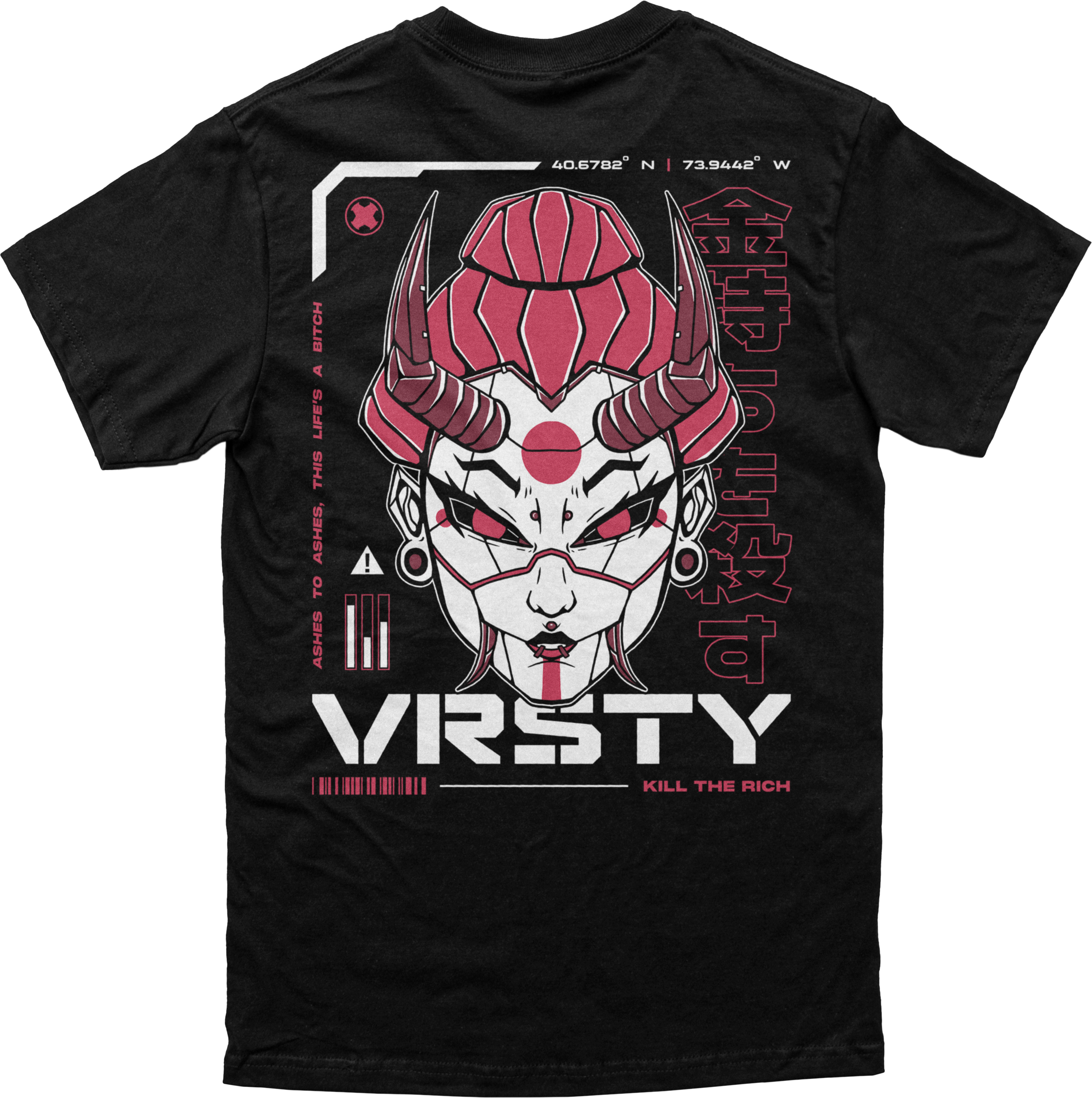 Cyber Hannya Tee Back.png