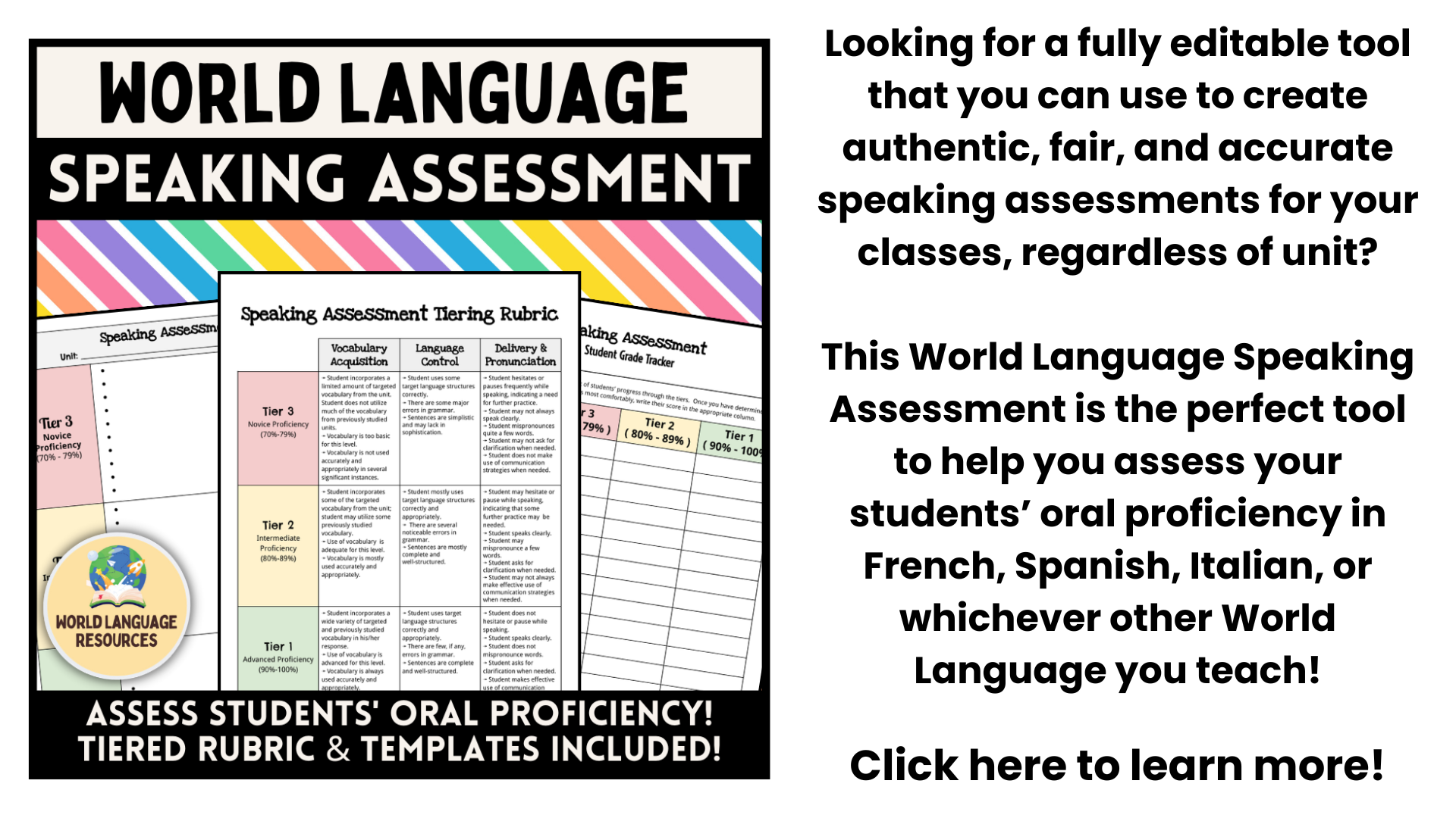 Language Inventory How to Assess Interpersonal & Presentational Speaking in Your World ...