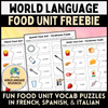 French, Spanish, and Italian Food Unit Lesson Planning — World Language ...